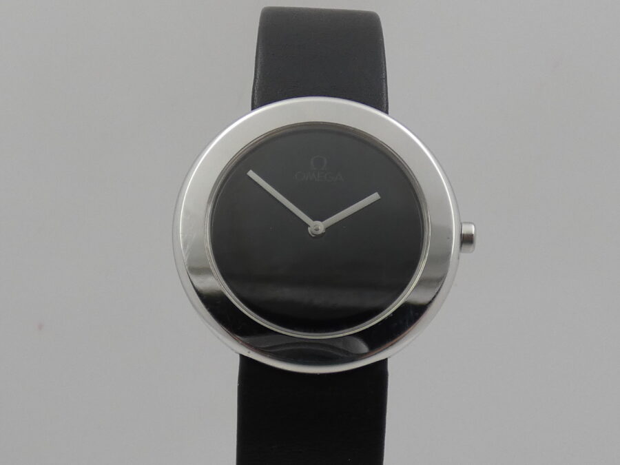 Omega Art Collection Max Bill Mid-Size NEW OLD STOCK Oro Bianco 18 Kt ANNO 1985 Limited Edition - immagine 9