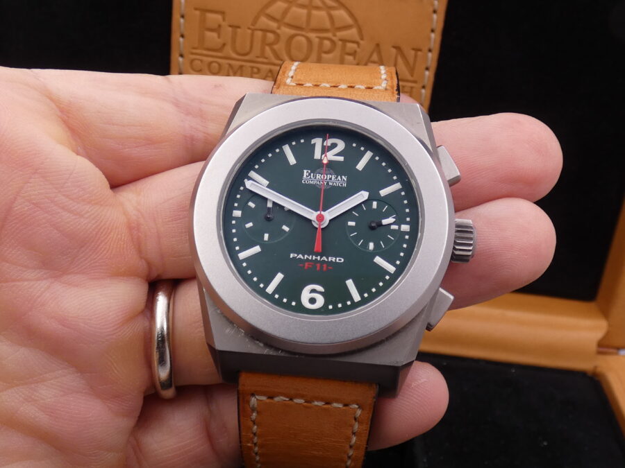 Cronografo European Panhard F11 Titanium BOX&PAPERS Automatico Limited Edition TOP CONDITION Anno 2022 - immagine 9