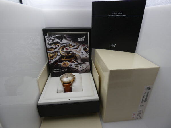 Cronografo Montblanc 1858 118223 NEW BOX PAPERS & STICKERS Titanium&Bronze Automatico