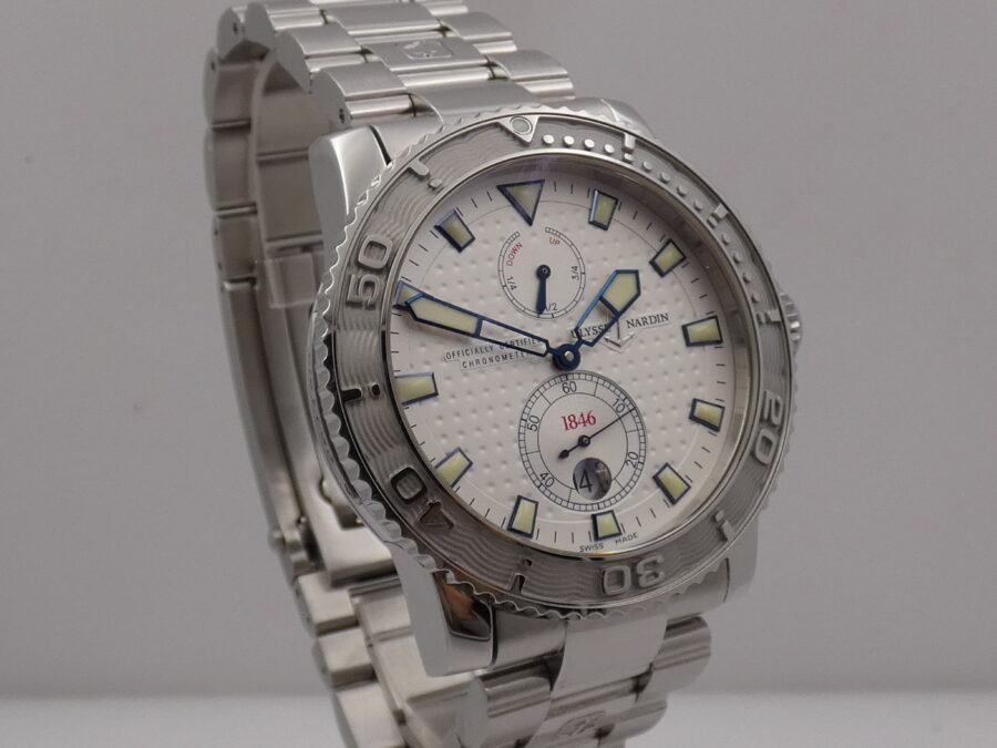 Ulysse Nardin Maxi Marine Diver 263-33 Automatic Chronometer Power Reserve TOP CONDITION Acciaio - immagine 10
