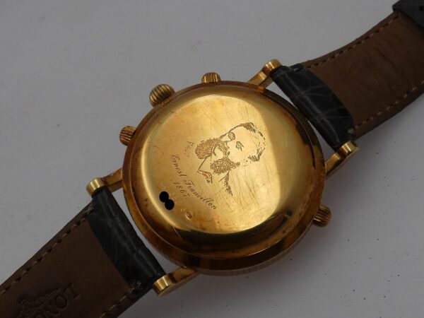 Longines Untouched Ernest Francillon Chrongraph Rattrapante 18 Kt Solid Gold BOX & PAPERS Automatico