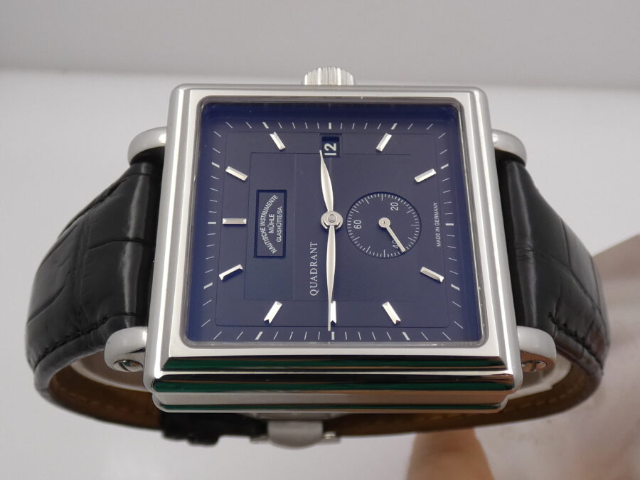 Mühle Glashütte Teutonia II  Quadrant M1-30-30-LB BOX & PAPERS Automatico Acciaio ANNO 2008