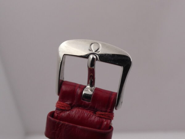 Omega De Ville Trésor 36 mm Diamonds Bezel Red Indexes Anno 2011 Ladies Watch