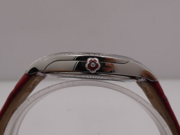 Omega De Ville Trésor 36 mm Diamonds Bezel Red Indexes Anno 2011 Ladies Watch