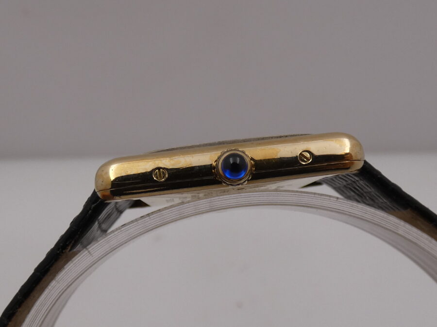 Cartier Must Tank Vermeil 590005 Silver 925 18 Kt G.F. ANNI '90 - immagine 15