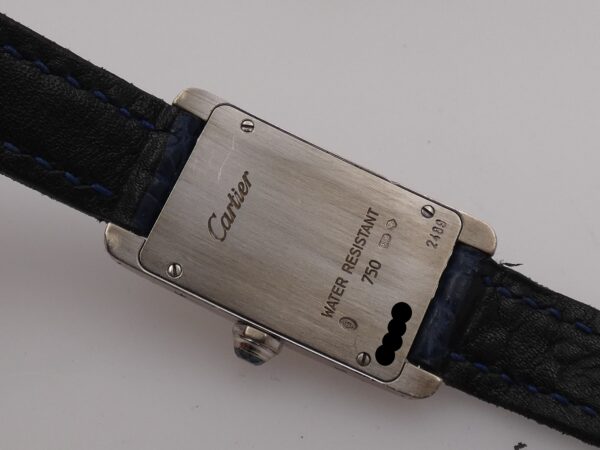 Cartier Tank Americaine Lady 2489 Oro Bianco 18 Kt Anni '2000s