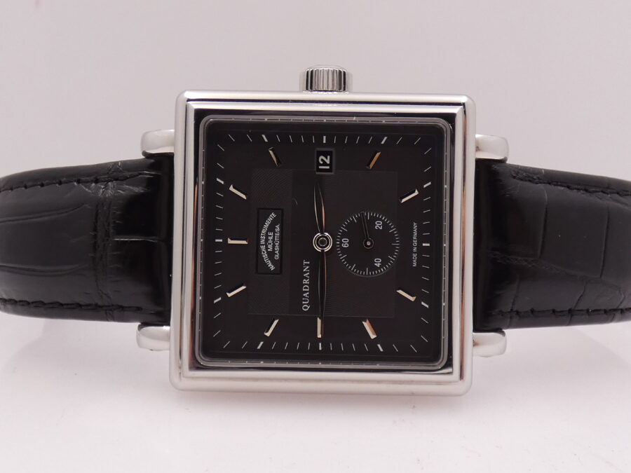 Mühle Glashütte Teutonia II  Quadrant M1-30-30-LB BOX & PAPERS Automatico Acciaio ANNO 2008 - immagine 4