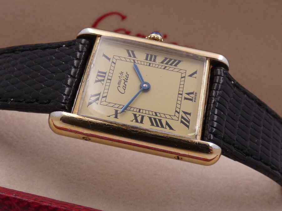 Cartier Must Tank Vermeil 590005 Silver 925 18 Kt G.F. ANNI '90 - immagine 7