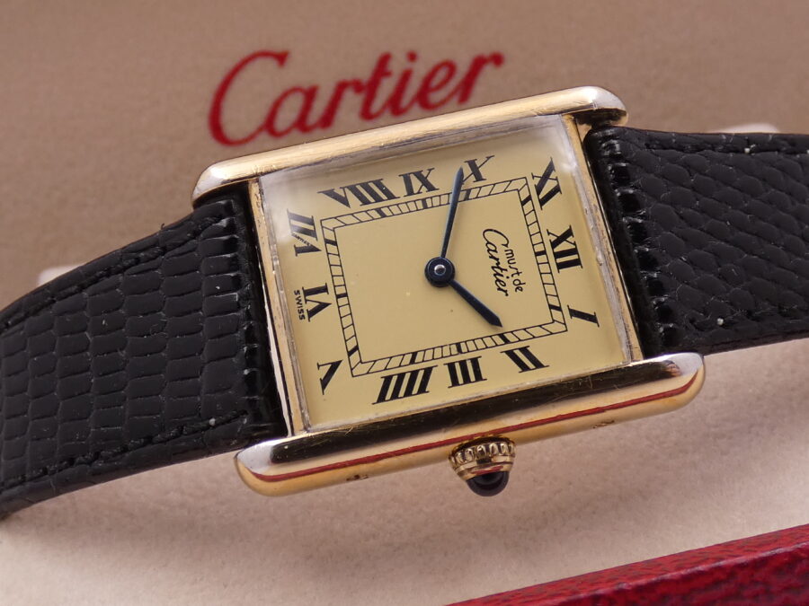 Cartier Must Tank Vermeil 590005 Silver 925 18 Kt G.F. ANNI '90 - immagine 8