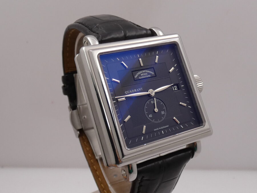 Mühle Glashütte Teutonia II  Quadrant M1-30-30-LB BOX & PAPERS Automatico Acciaio ANNO 2008 - immagine 9