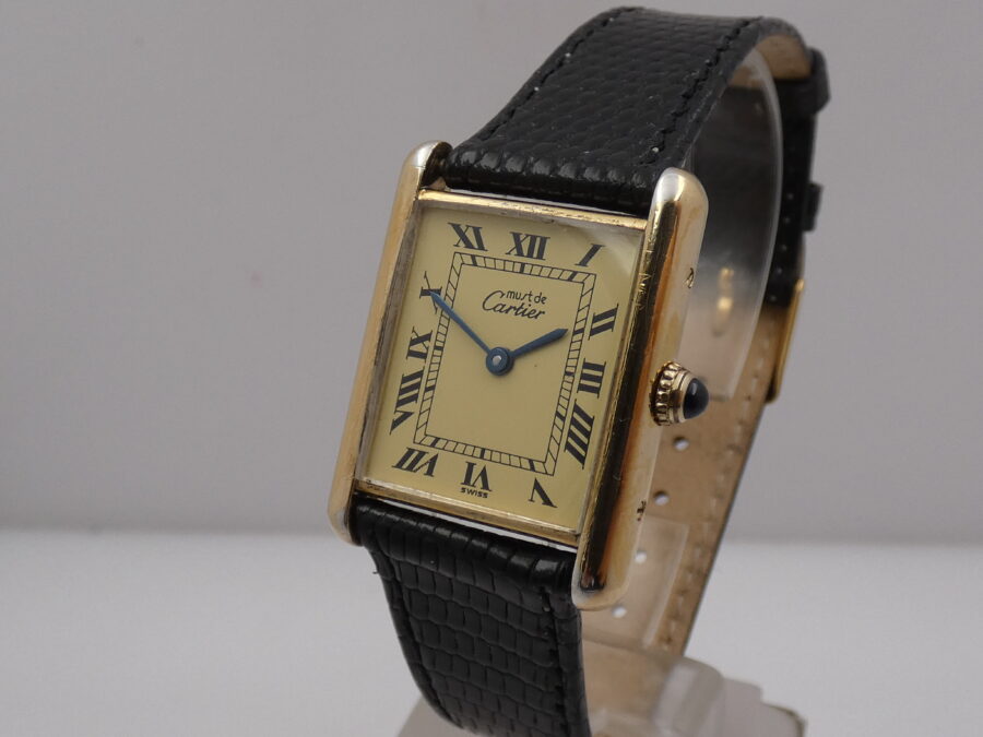 Cartier Must Tank Vermeil 590005 Silver 925 18 Kt G.F. ANNI '90 - immagine 10
