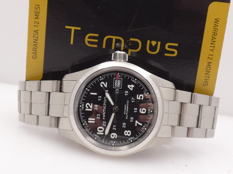 Hamilton Khaki Field Automatico 38mm H704551 BOX & PAPERS Like New ANNO 2023 ACCIAIO - immagine 2