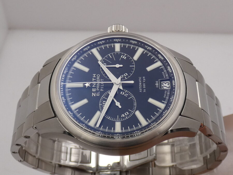 Zenith Captain El Primero Pilot Chronografo BOX & PAPERS Top Condition ANNO 2013 Automatico