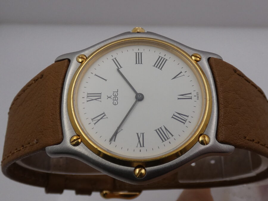 Ebel Sportwave Classic Wave Sport Ultra Thin 181903 Steel & 18 Kt Gold TOP CONDITION YEARS '2000s