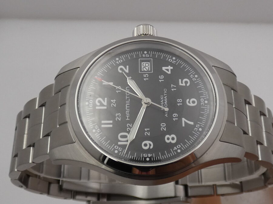 Hamilton Khaki Field Automatico 38mm H704551 BOX & PAPERS Like New ANNO 2023 ACCIAIO