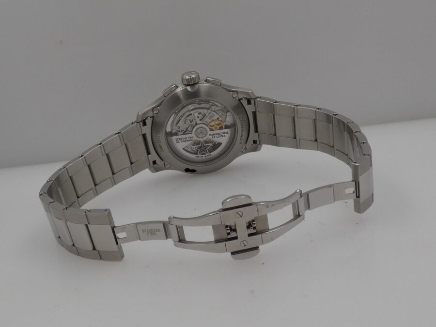 Zenith Captain El Primero Pilot Chronografo BOX & PAPERS Top Condition ANNO 2013 Automatico - immagine 12