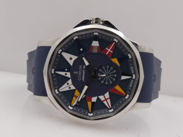 Corum Admiral's Cup Legend 42mm 01.0090 BOX & PAPERS Automatico Acciaio