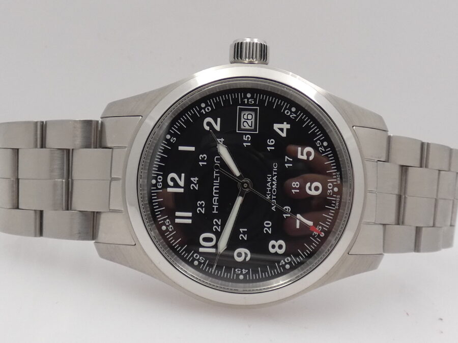 Hamilton Khaki Field Automatico 38mm H704551 BOX & PAPERS Like New ANNO 2023 ACCIAIO - immagine 4