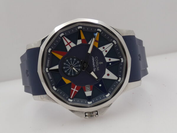 Corum Admiral's Cup Legend 42mm 01.0090 BOX & PAPERS Automatico Acciaio