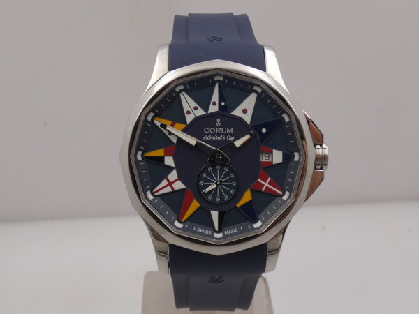 Corum Admiral's Cup Legend 42mm 01.0090 BOX & PAPERS Automatico Acciaio