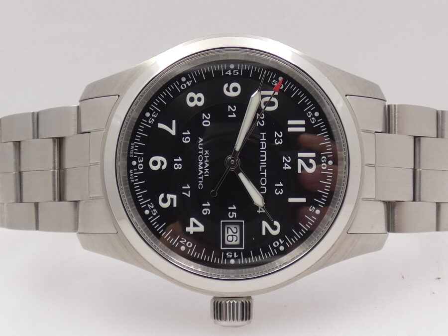 Hamilton Khaki Field Automatico 38mm H704551 BOX & PAPERS Like New ANNO 2023 ACCIAIO - immagine 5