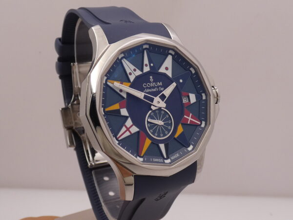 Corum Admiral's Cup Legend 42mm 01.0090 BOX & PAPERS Automatico Acciaio