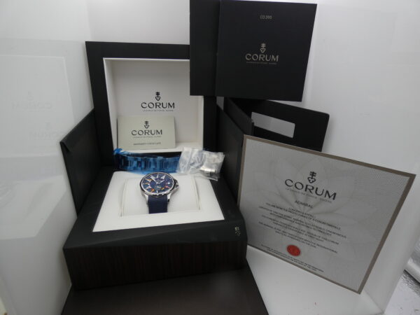 Corum Admiral's Cup Legend 42mm 01.0090 BOX & PAPERS Automatico Acciaio