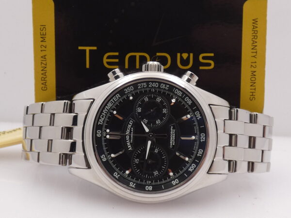 Armand Nicolet M02 Tramelan Chronograph AN9144 NEW OLD STOCK Box&Papers Bracelet