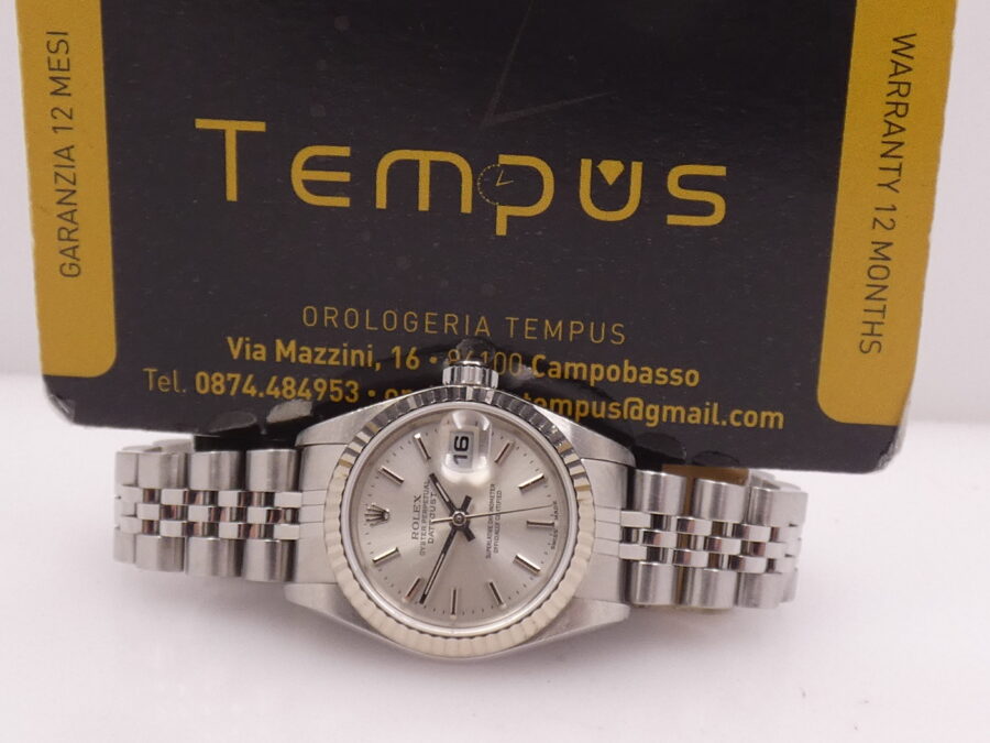 Rolex Lady-Datejust  79174 Ghiera Oro Bianco 18 Kt BOX&PAPERS ITALIA Anno 2005 Automatico - immagine 2