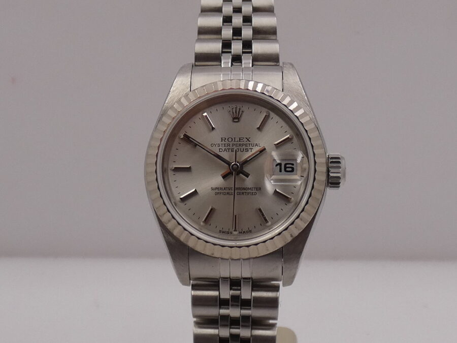 Rolex Lady-Datejust  79174 Ghiera Oro Bianco 18 Kt BOX&PAPERS ITALIA Anno 2005 Automatico - immagine 6