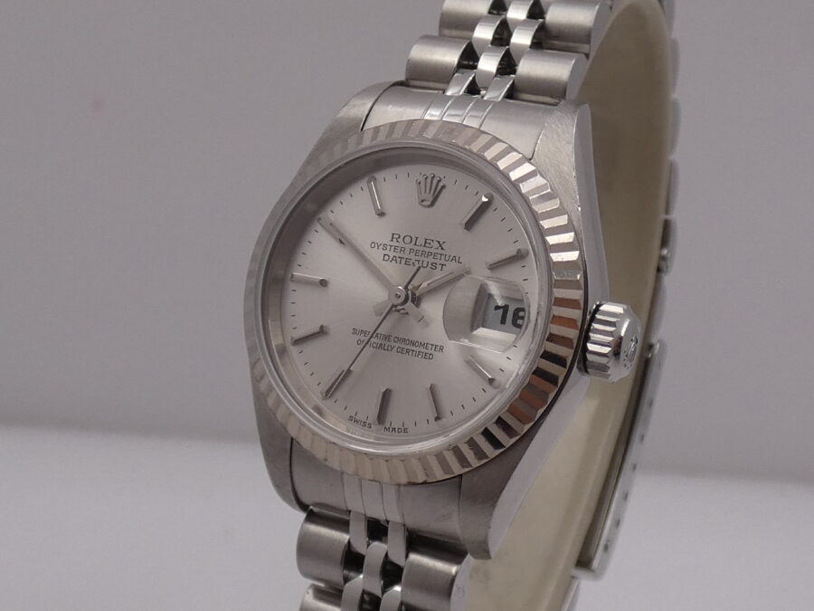 Rolex Lady-Datejust  79174 Ghiera Oro Bianco 18 Kt BOX&PAPERS ITALIA Anno 2005 Automatico - immagine 7