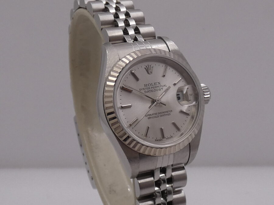 Rolex Lady-Datejust  79174 Ghiera Oro Bianco 18 Kt BOX&PAPERS ITALIA Anno 2005 Automatico - immagine 8
