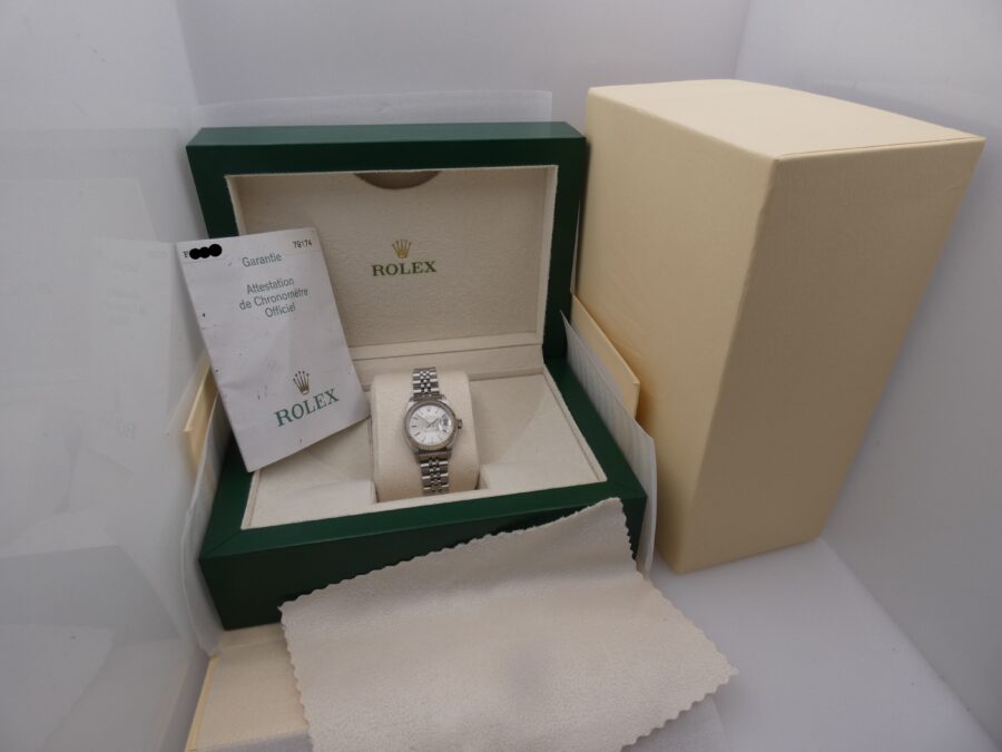 Rolex Lady-Datejust  79174 Ghiera Oro Bianco 18 Kt BOX&PAPERS ITALIA Anno 2005 Automatico - immagine 10