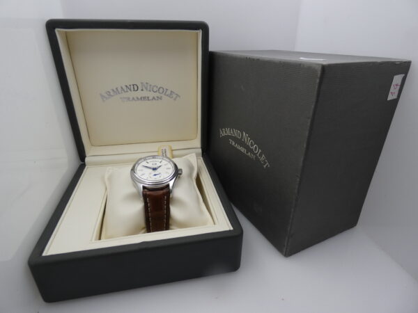 Armand Nicolet M02 Tramelan Big Date AN9146 NEW OLD STOCK With Box Automatico Oversize