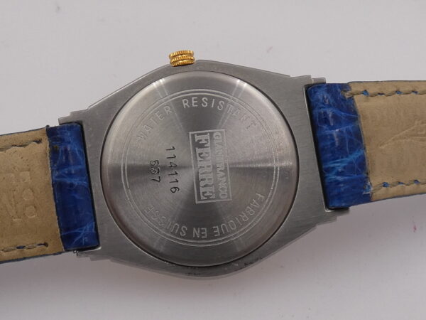 Gianfranco Ferrè Dual Tone Steel & 18Kt G.F. SWISS MADE Anni '90s