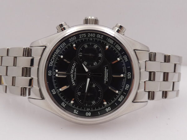 Armand Nicolet M02 Tramelan Chronograph AN9144 NEW OLD STOCK Box&Papers Bracelet