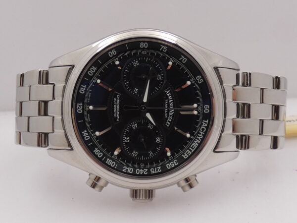Armand Nicolet M02 Tramelan Chronograph AN9144 NEW OLD STOCK Box&Papers Bracelet