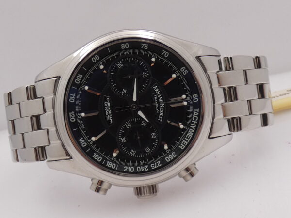 Armand Nicolet M02 Tramelan Chronograph AN9144 NEW OLD STOCK Box&Papers Bracelet
