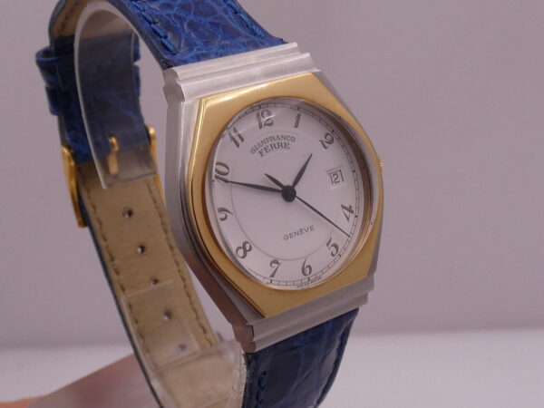 Gianfranco Ferrè Dual Tone Steel & 18Kt G.F. SWISS MADE Anni '90s