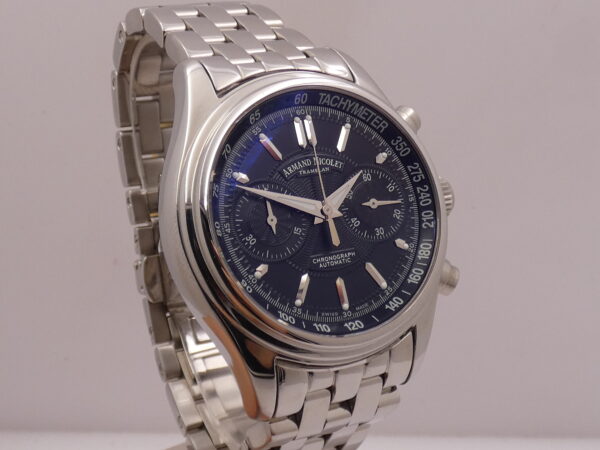 Armand Nicolet M02 Tramelan Chronograph AN9144 NEW OLD STOCK Box&Papers Bracelet