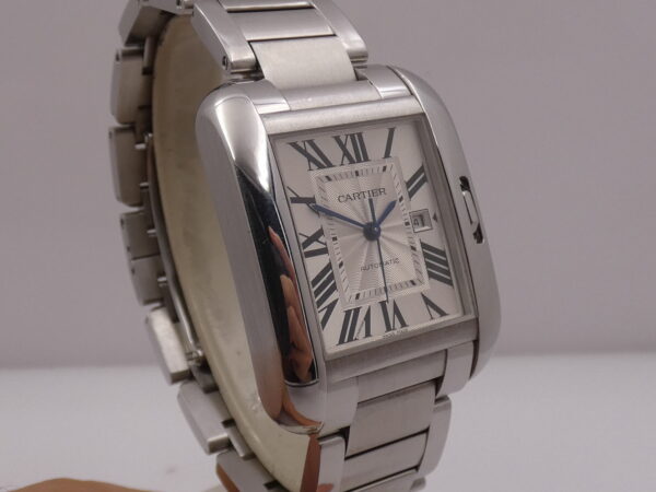 Cartier Tank Anglaise 3511 Automatico ACCIAIO With Bracelet ANNI 2000
