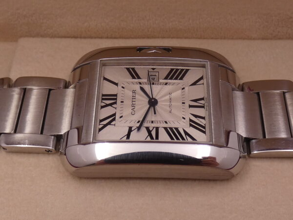 Cartier Tank Anglaise 3511 Automatico ACCIAIO With Bracelet ANNI 2000