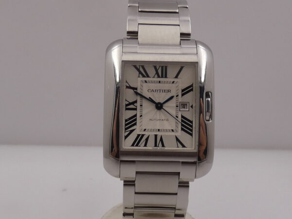 Cartier Tank Anglaise 3511 Automatico ACCIAIO With Bracelet ANNI 2000