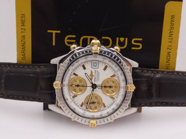 Breitling Chronomat Chronograph B13350 BOX&PAPERS 18Kt Gold&Steel Automatico Anno 2004