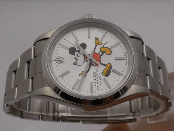 Rolex Air King Mickey Mouse 14000 With PAPERS ITALIA Automatico Anno 1998 Acciaio Bracelet
