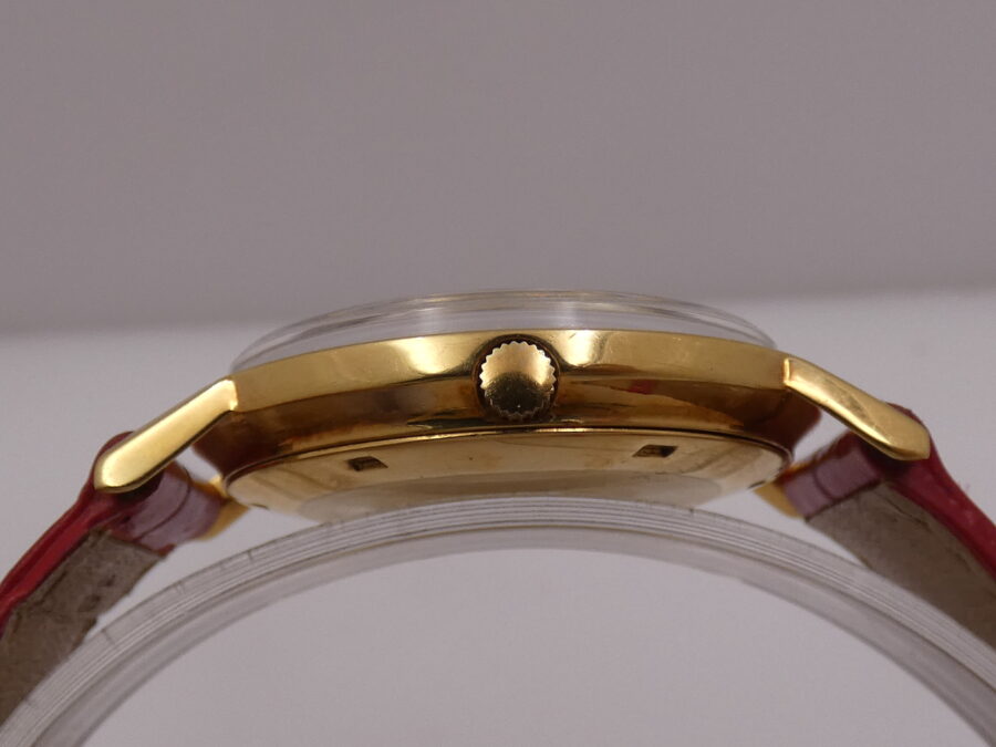 Cyma J.W.Benson London Pie Pan Dial Oro 18 Kt Automatic Date ANNI '50 - immagine 13