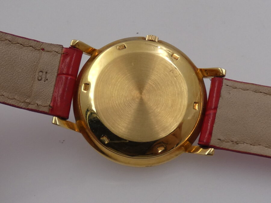 Cyma J.W.Benson London Pie Pan Dial Oro 18 Kt Automatic Date ANNI '50 - immagine 14