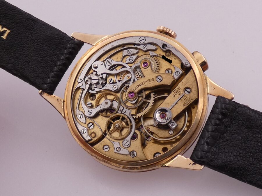Longines Anno 1933 Monopulsante Cronografo Oversize 37mm 14Kt Rose Gold ORIGINAL DIAL Calibro 22GH - immagine 17