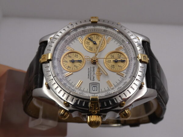 Breitling Chronomat Chronograph B13350 BOX&PAPERS 18Kt Gold&Steel Automatico Anno 2004