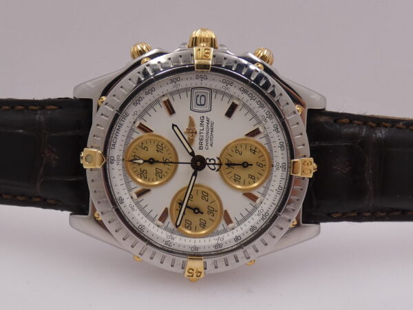 Breitling Chronomat Chronograph B13350 BOX&PAPERS 18Kt Gold&Steel Automatico Anno 2004